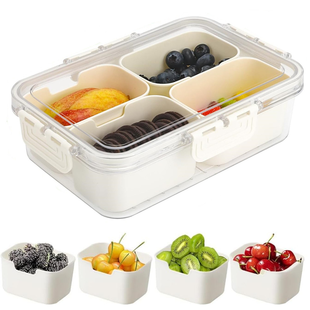 Commercial Kitchen Utensil Organizer - 휴대용 식품 보관함, 스낵 보관함, 뚜껑이