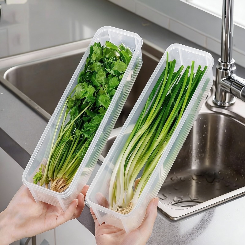 Commercial Kitchen Utensil Organizer - 1/2/4개입 생양파 신선보관함 플라스틱 냉장고 보관함