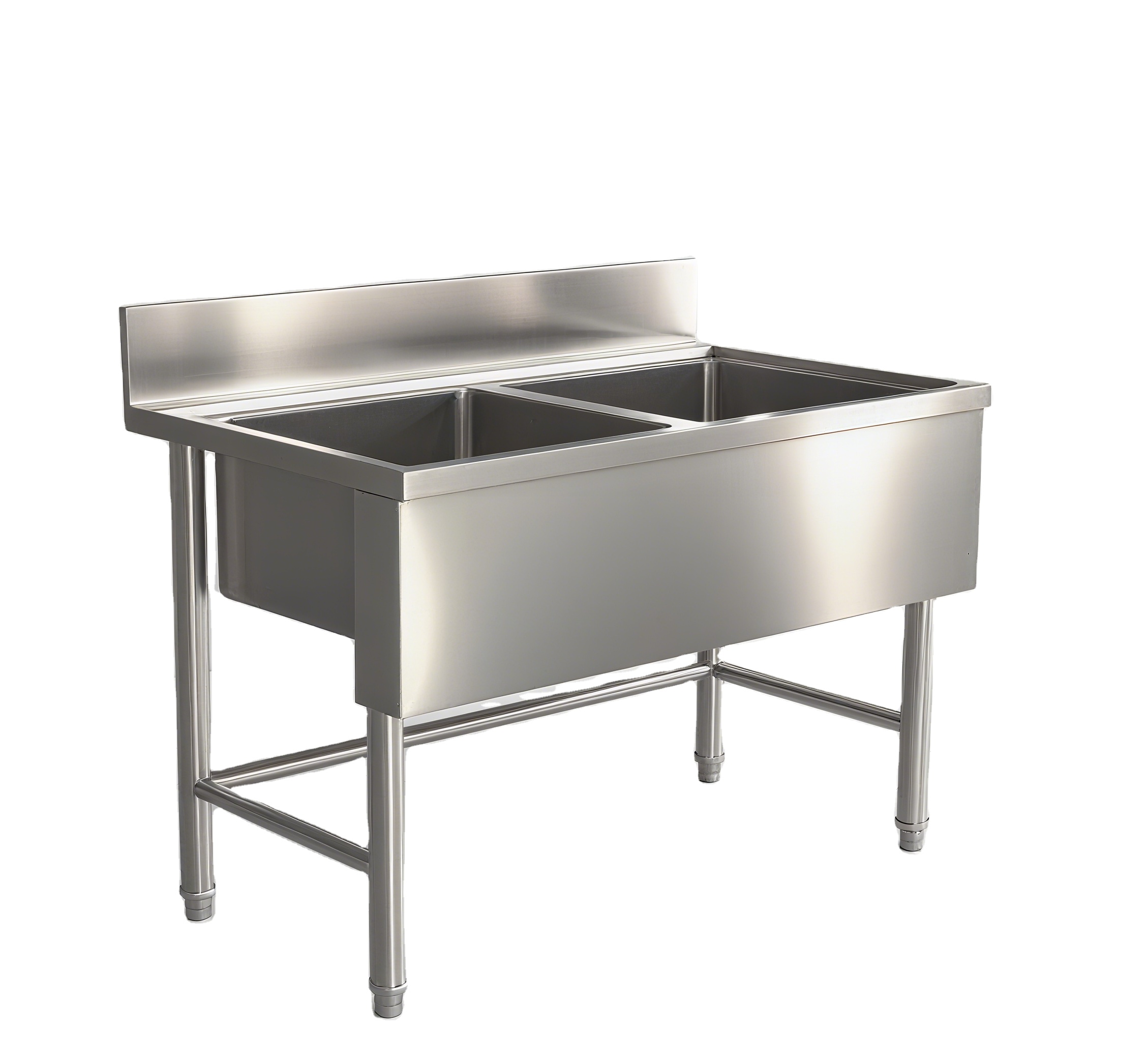 Commercial Kitchen Tables - 대형 상업용 주방 스테인리스 이중 싱크대