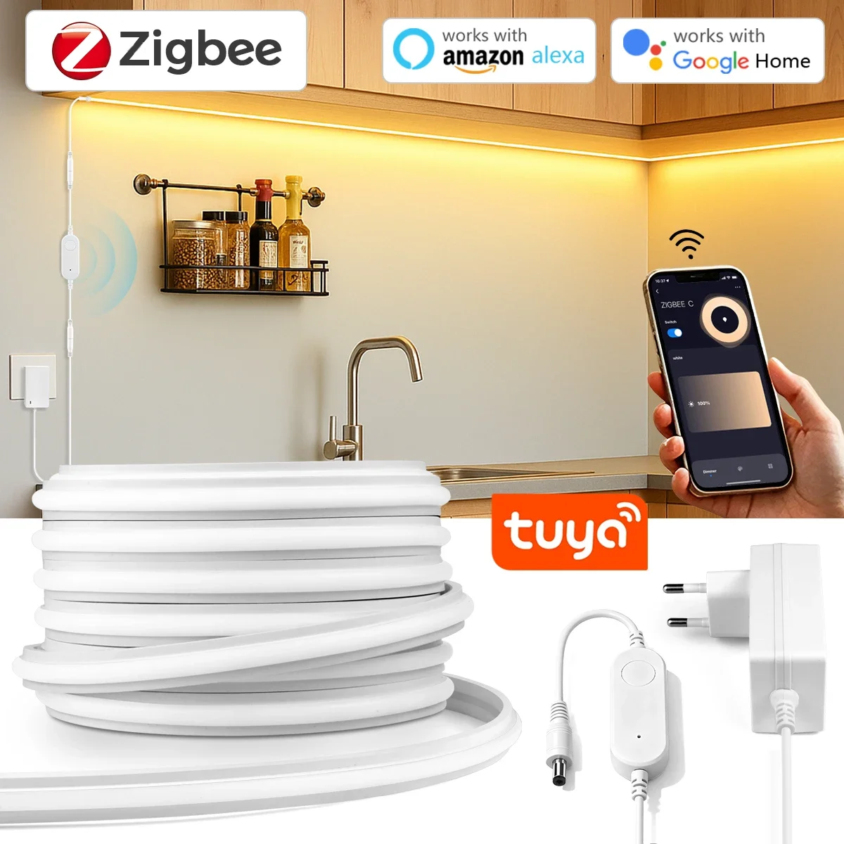 Commercial Kitchen Lights - Zigbee 3.0 24V 네온 LED 스트립