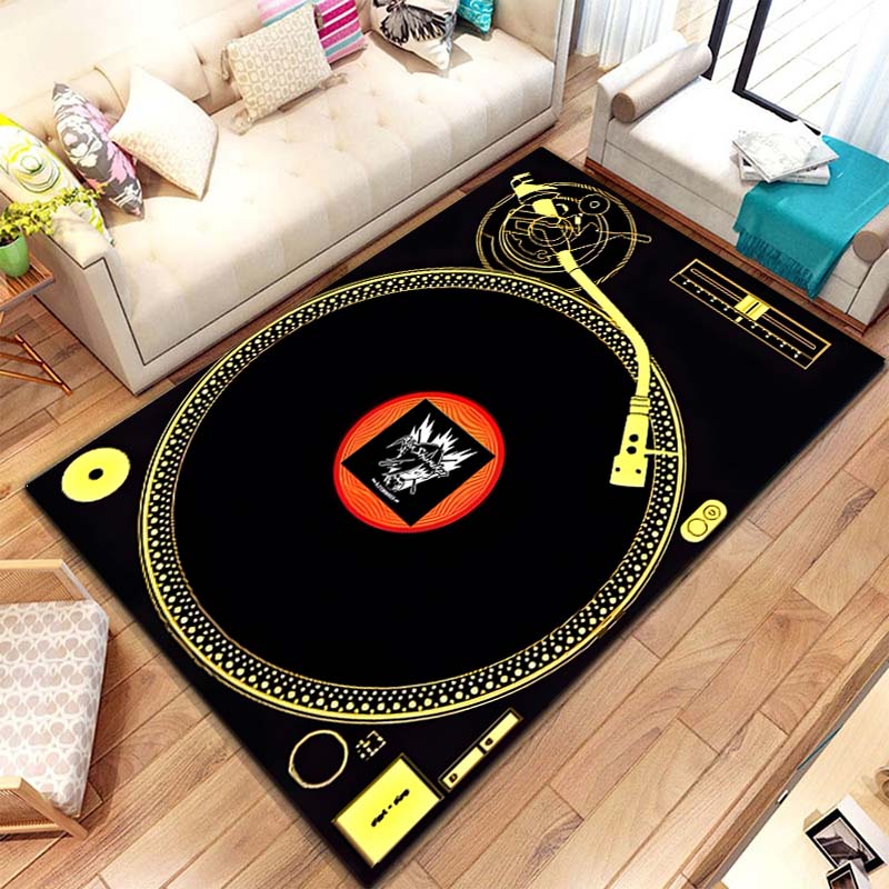 음악 비닐 디스크 플레이어 패턴 러그 카펫 침실 거실  - Commercial Kitchen Vinyl Flooring 리뷰 및 가격