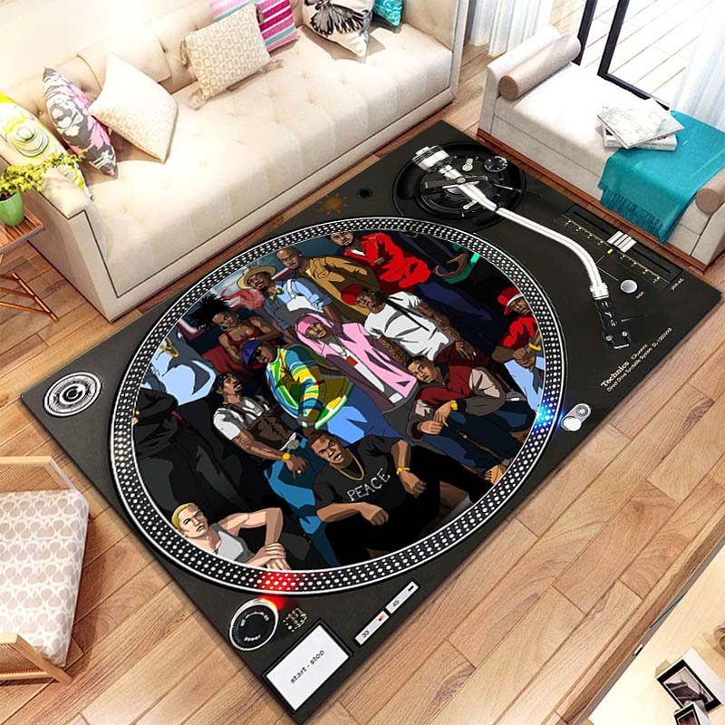 음악 비닐 디스크 플레이어 패턴 러그 카펫 침실 거실  - Commercial Kitchen Vinyl Flooring 리뷰 및 가격