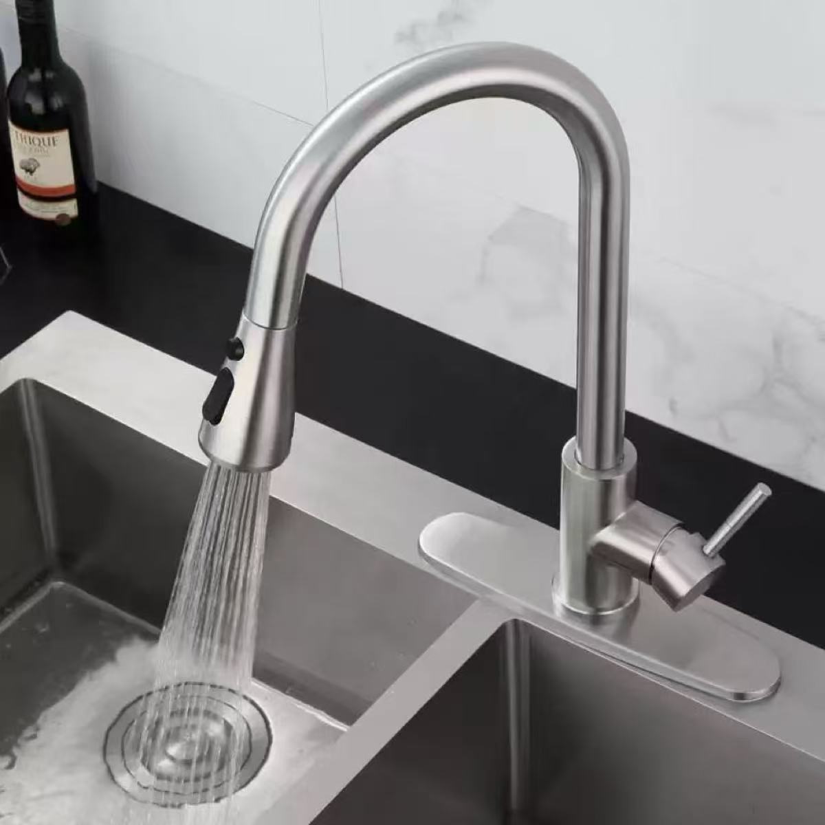 주방 수도꼭지 싱글 홀 풀아웃 스파우트 주방 싱크 믹서 - Commercial Kitchen Mixer Tap 리뷰 및 가격