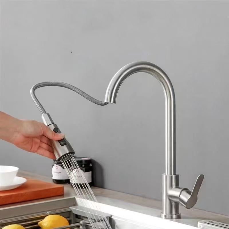 주방 수도꼭지 싱글 홀 풀아웃 스파우트 주방 싱크 믹서 - Commercial Kitchen Mixer Tap 리뷰 및 가격