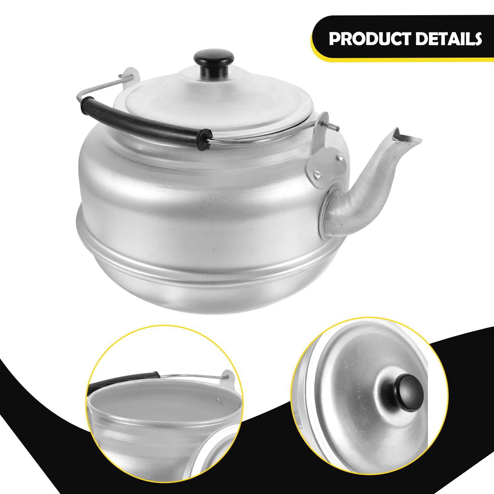 휴대용 알루미늄 차 주전자, 인체공학적 화상 방지 손잡 - Commercial Kitchen Kettle 리뷰 및 가격