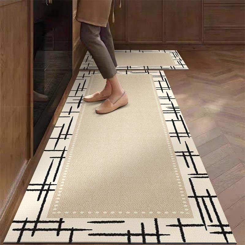 주방 러그 PVC 방수 가죽 카펫 베이지 롱 플로어 매 - Commercial Kitchen Vinyl Flooring 리뷰 및 가격