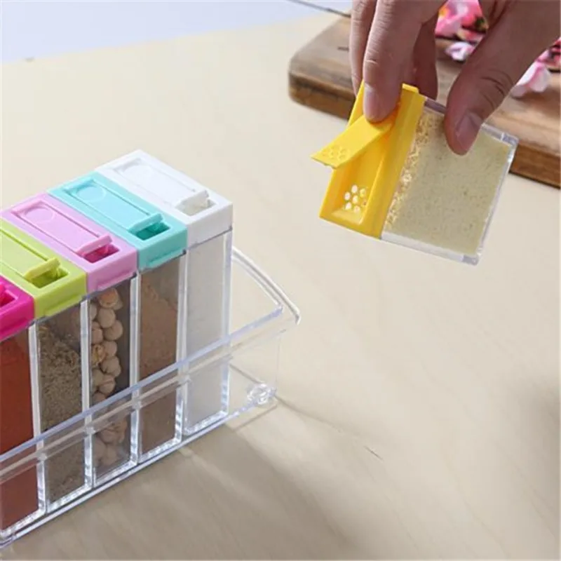 투명 조미료 6 그리드 조미료 상자 6 조각 세트 주방 - Commercial Kitchen Utensil Organizer 리뷰 및 가격