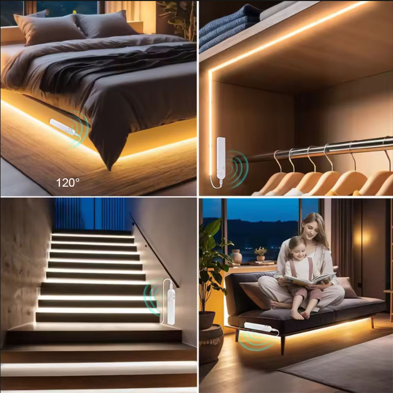 1~5M PIR 모션 센서 LED 스트립 조명, 배터리 - Commercial Kitchen Lights 리뷰 및 가격