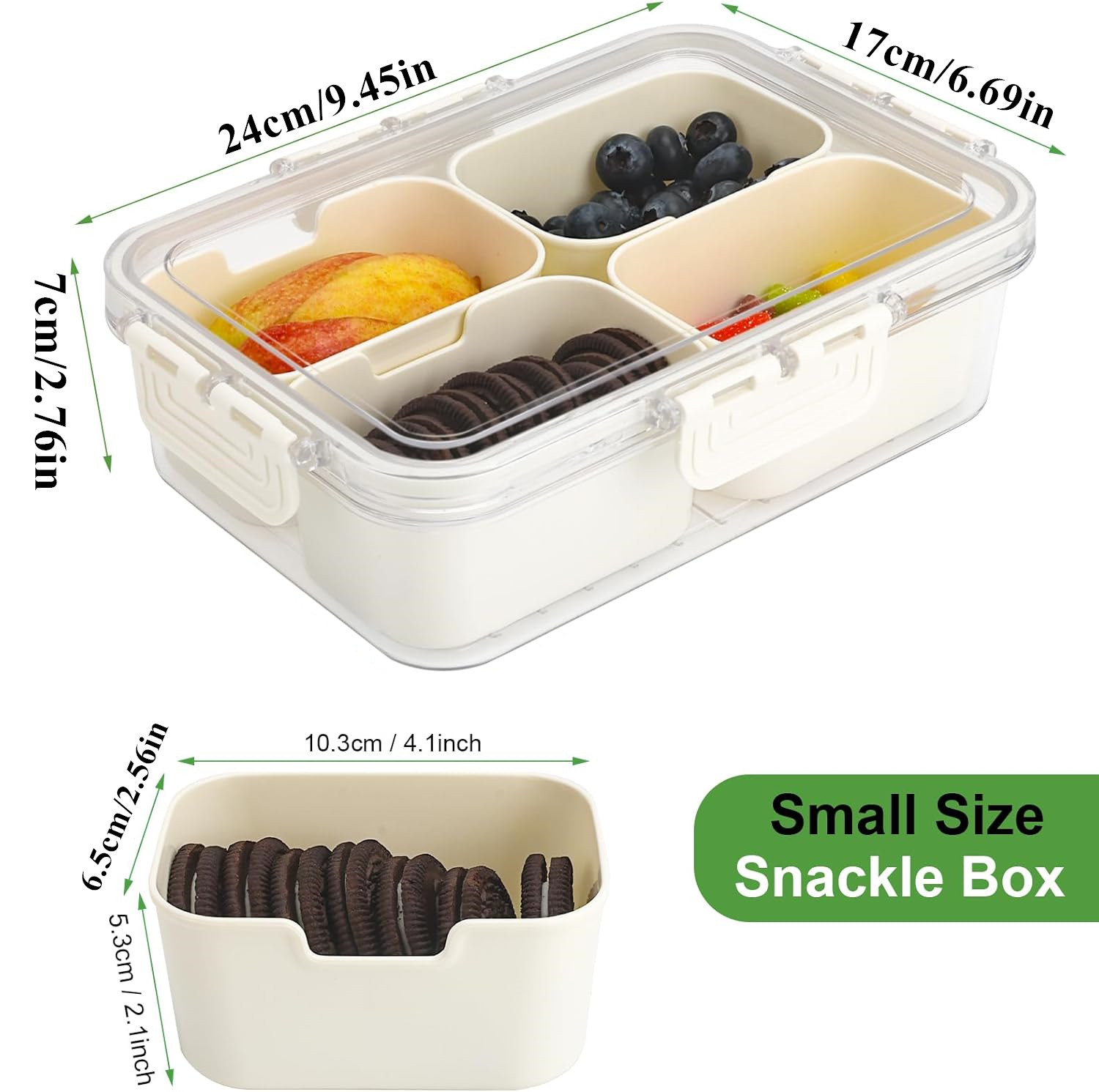 휴대용 식품 보관함, 스낵 보관함, 뚜껑이 있는 4칸, - Commercial Kitchen Utensil Organizer 리뷰 및 가격