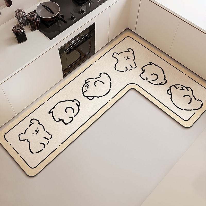 L자형 주방 바닥 매트 방수 미끄럼 방지 비닐 카펫 P - Commercial Kitchen Vinyl Flooring 리뷰 및 가격