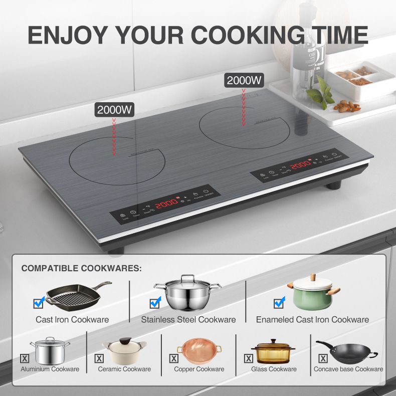 듀얼 버너 인덕션 쿡탑, 110V 더블 핫 플레이트,  - Commercial Kitchen Zones 리뷰 및 가격
