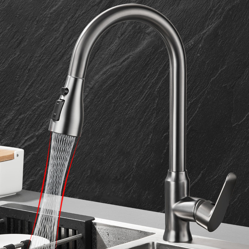 주방 수도꼭지 단일 구멍 풀 아웃 주둥이 주방 싱크 믹 - Commercial Kitchen Mixer Tap 리뷰 및 가격