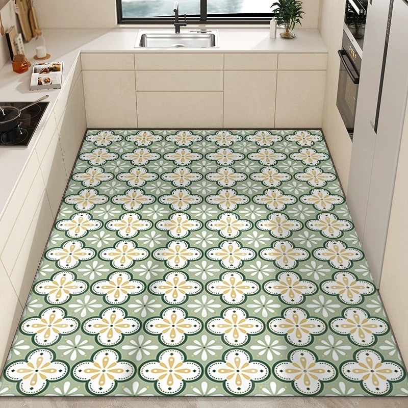 주방 카펫 PVC 방수 오일프루프 미끄럼 방지 가죽 바 - Commercial Kitchen Tile Flooring 리뷰 및 가격
