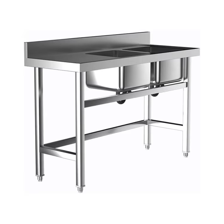 상업용 호텔 주방기기 이중볼 스테인리스 싱크대 작업대  - Commercial Kitchen Tables 리뷰 및 가격