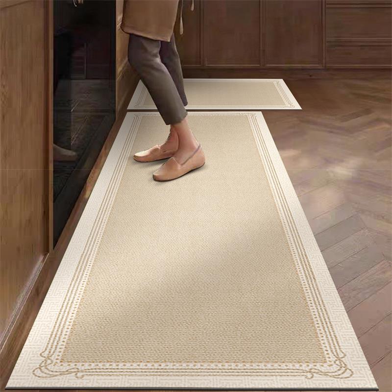 주방 러그 PVC 방수 가죽 카펫 베이지 롱 플로어 매 - Commercial Kitchen Vinyl Flooring 리뷰 및 가격