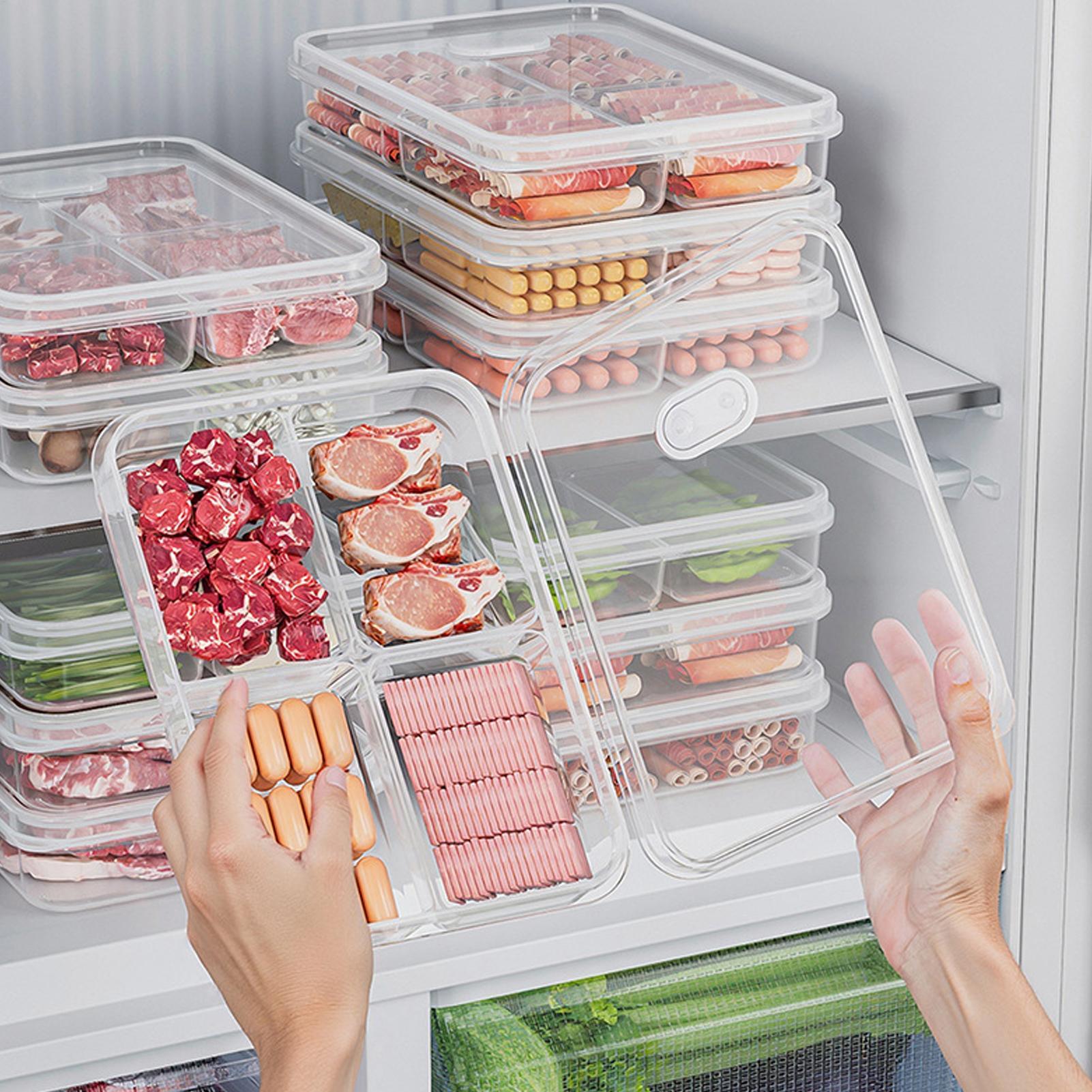 1PC 냉장고 보관 상자 고기 야채 신선 유지 보관 상 - Commercial Kitchen Utensil Organizer 리뷰 및 가격