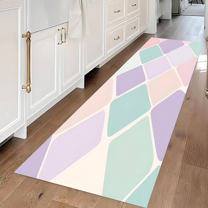 기하학적 타일 무늬 러너 러그 미끄럼 방지 롱 플로어  - Commercial Kitchen Tile Flooring 리뷰 및 가격