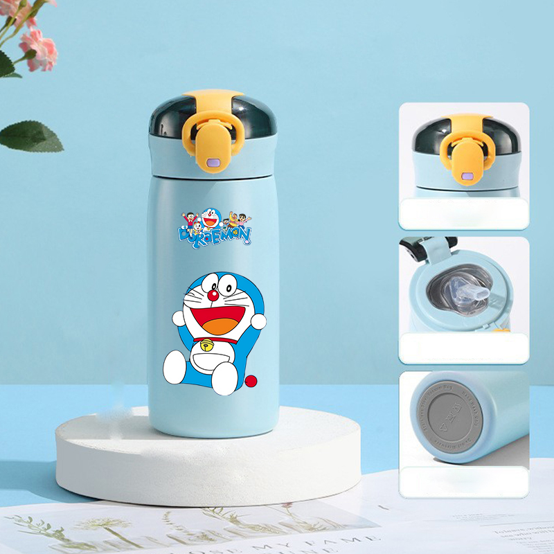 새로운 460ML 도라에몽 보온병 컵 스테인레스 스틸  - Commercial Kitchen Kettle 리뷰 및 가격