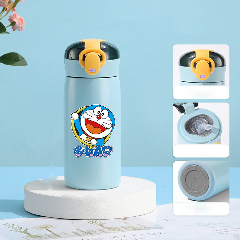 새로운 460ML 도라에몽 보온병 컵 스테인레스 스틸  - Commercial Kitchen Kettle 리뷰 및 가격