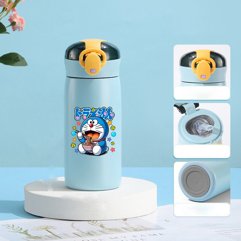 새로운 460ML 도라에몽 보온병 컵 스테인레스 스틸  - Commercial Kitchen Kettle 리뷰 및 가격