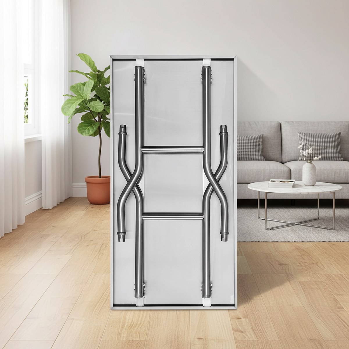 고강도 스테인리스 스틸 접이식 준비 테이블 24x48인 - Commercial Kitchen Tables 리뷰 및 가격